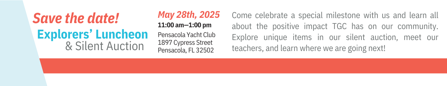 Come celebrate a special milestone with us and learn all about the positive impact TGC has on our community. Explore unique items in our silent auction, meet our teachers, and learn where we are going next!