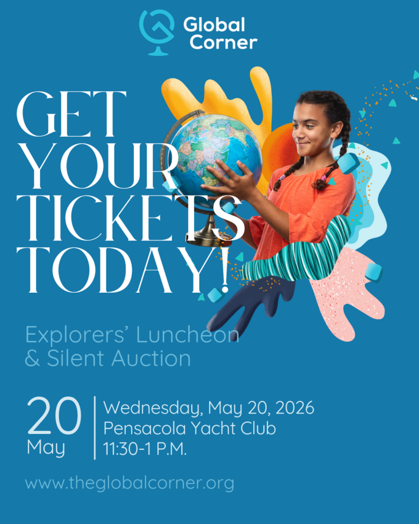 The Global Corner Explorers' Luncheon & Silent Auction 2026 Flyer